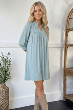 Load image into Gallery viewer, Bluebell Breeze Notch Neck Dress
