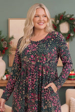 Load image into Gallery viewer, Wild Blooms and Holiday Dreams Dress
