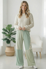 Load image into Gallery viewer, Sage Blossom Lounge Pants
