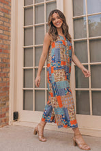 Load image into Gallery viewer, Patchwork Dream Halter Jumpsuit
