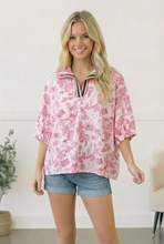 Load image into Gallery viewer, Pink Lemonade Floral Top
