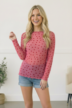 Load image into Gallery viewer, All Heart Mesh Top
