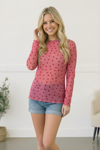 Load image into Gallery viewer, All Heart Mesh Top
