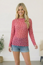 Load image into Gallery viewer, All Heart Mesh Top
