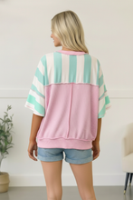 Load image into Gallery viewer, Mint Sugar Rush Colorblock Tee
