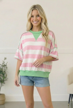 Load image into Gallery viewer, Pink Sugar Rush Colorblock Tee
