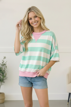 Load image into Gallery viewer, Mint Sugar Rush Colorblock Tee
