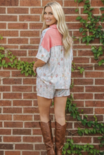Load image into Gallery viewer, Floral Garden Matching Short Set

