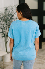 Load image into Gallery viewer, Had to Be There Mineral Wash Tee in Deep Sky
