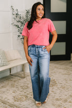 Load image into Gallery viewer, Had to Be There Mineral Wash Tee in Fuchsia
