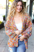 Load image into Gallery viewer, Be Your Best Multicolor Chunky Knit Open Cardigan
