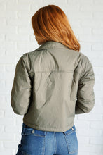 Load image into Gallery viewer, Hear Me Out Lightweight Puffer Jacket in Olive
