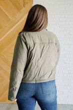 Load image into Gallery viewer, Hear Me Out Lightweight Puffer Jacket in Olive
