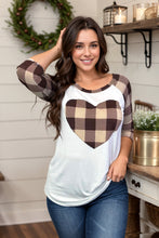 Load image into Gallery viewer, Heart of Plaid Raglan
