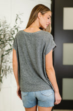 Load image into Gallery viewer, Heathered Harmony Basic Tee in Black

