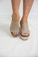 Load image into Gallery viewer, Freddie Wedges in Taupe by Corkys
