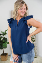 Load image into Gallery viewer, Charming Top in Navy
