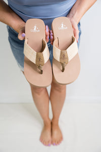 Summer Break Sandals in Raffia by Corkys