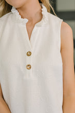 Load image into Gallery viewer, High Tide High Neck Embossed Sleeveless Dress in Off White
