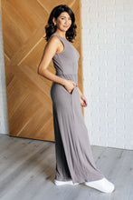 Load image into Gallery viewer, Hilary Wide Leg Jumpsuit in Grey
