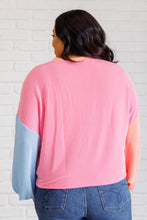 Load image into Gallery viewer, Hit Me With Your Best Shot Colorblock Top in Bright Pink
