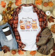 Load image into Gallery viewer, Hocus Pocus I Need Coffee To Focus Graphic T-Shirt
