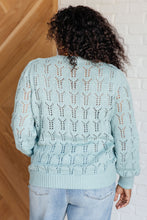 Load image into Gallery viewer, Hole In One Sheer Pointelle Knit Sweater
