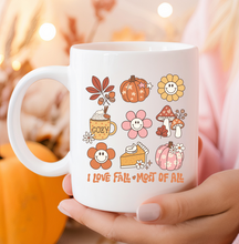 Load image into Gallery viewer, I Love Fall Most of All Beverage Mug
