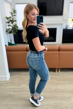 Load image into Gallery viewer, Danny Mid Rise Cuffed Destroyed Boyfriend Jeans by Judy Blue
