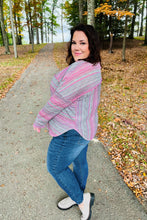 Load image into Gallery viewer, On The Run Multicolor Vintage Textured Knit Top
