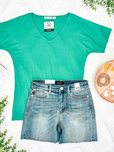 Load image into Gallery viewer, Chloe Cozy Short Sleeve Tee - Green
