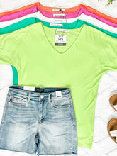 Load image into Gallery viewer, Chloe Cozy Short Sleeve Tee - Green
