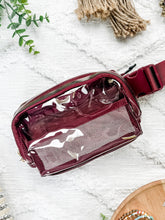 Load image into Gallery viewer, Clear Bag - Wine | Women&#39;s Crossbody Bag
