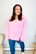 Load image into Gallery viewer, Eyes On You Mineral Wash Rib Notch Neck Pocket Top in Pink
