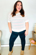 Load image into Gallery viewer, Spread Joy Ivory &amp; Multicolor Jacquard Bubble Sleeve Sweater
