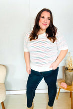 Load image into Gallery viewer, Spread Joy Ivory &amp; Multicolor Jacquard Bubble Sleeve Sweater
