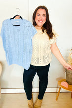 Load image into Gallery viewer, The Perfect Find Dolman Short Sleeve Crochet Sweater Top in Beige
