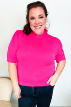 Load image into Gallery viewer, Pretty In Pink Mock Neck With Back Ribbon Bow Tie Sweater Top
