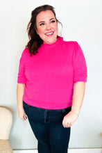 Load image into Gallery viewer, Pretty In Pink Mock Neck With Back Ribbon Bow Tie Sweater Top
