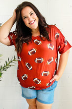 Load image into Gallery viewer, Game Day Football Print Knit Top in Auburn
