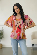Load image into Gallery viewer, Art Walk Print Blouse

