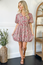 Load image into Gallery viewer, Freshly Picked Pink Florals Cotton Bubble Dress
