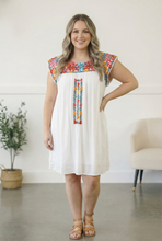 Load image into Gallery viewer, Fiesta Bloom Embroidered Dress
