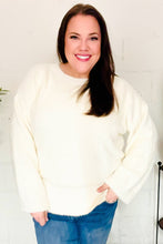 Load image into Gallery viewer, Classic Elegance Ivory Fuzzy Soft Knit Sweater
