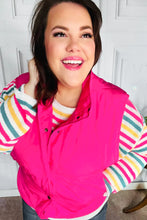 Load image into Gallery viewer, You Got This Hot Pink High Neck Quilted Puffer Vest
