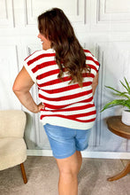Load image into Gallery viewer, Stars &amp; Stripes Americana V Neck Dolman Sweater Top
