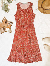 Load image into Gallery viewer, Bailey Dress - Rust Floral
