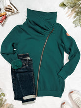 Load image into Gallery viewer, Quinn ZipUp Cowl - Evergreen
