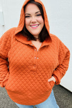 Load image into Gallery viewer, Pumpkin Latte Season Quilted Quarter Snap Hoodie
