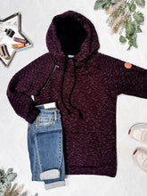 Load image into Gallery viewer, Sawyer Singlehood Hoodie - Quilted Burgundy
